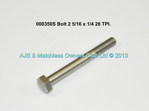 BOLT 2 5/16 X 1/4 26 T.P.I.