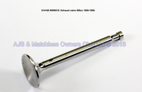EXHAUST VALVE 1950-59 500CC TWIN 1955-58 600CC & 1959 650CC