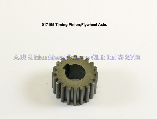 TIMING PINION: FLYWHEEL AXLE