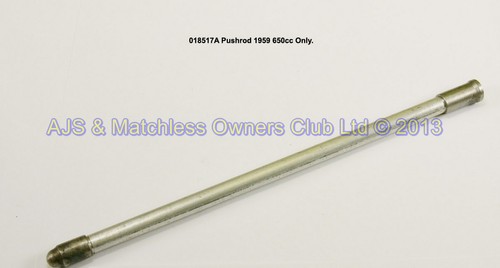 PUSHROD 1959 650CC ONLY    8 3/8 LONG