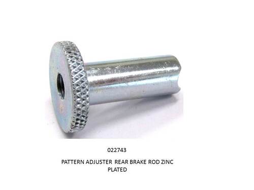 PATTERN ADJUSTER  REAR BRAKE ROD ZINC PLATED