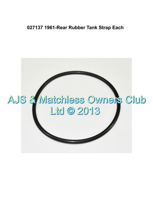 1961 ONWARDS REAR RUBBER TANK FIXING STRAP. 026626