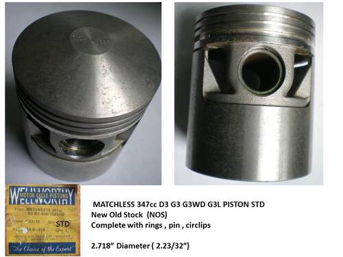 PISTON - WELLWORTHY WP339 350CC 1933-47 STD